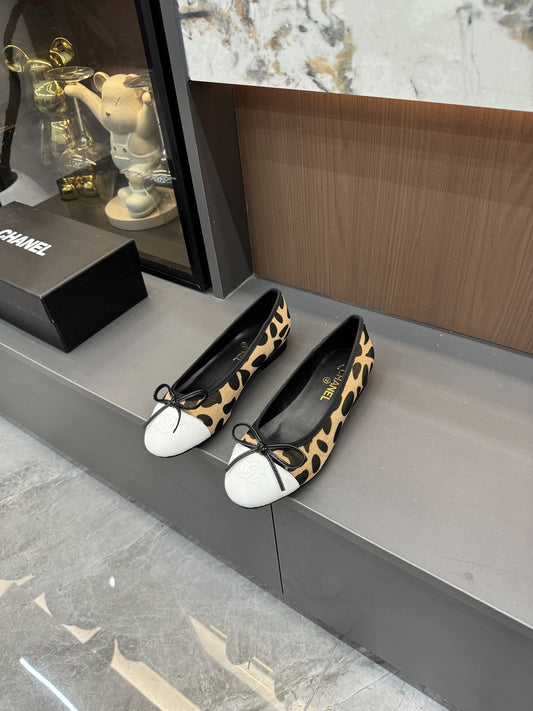 Chanel Lambskin Leather Bow Shoes