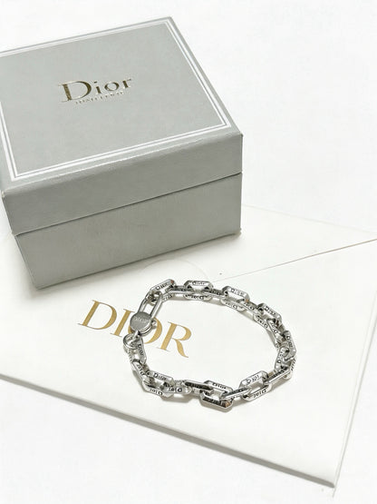 Dior Sterling Silver Chain Bracelet