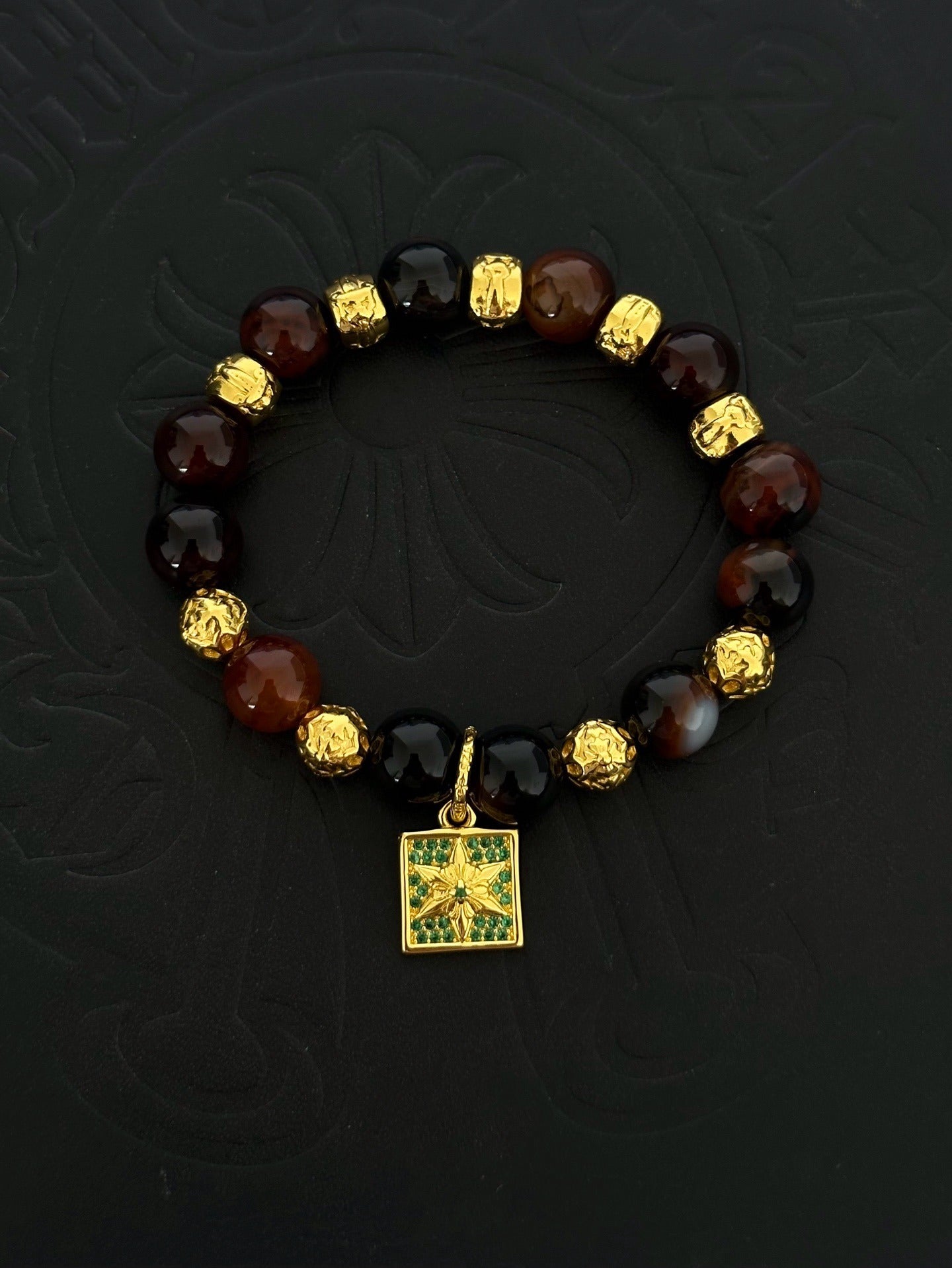 Chrome Hearts Sterling Silver Cross Bracelet