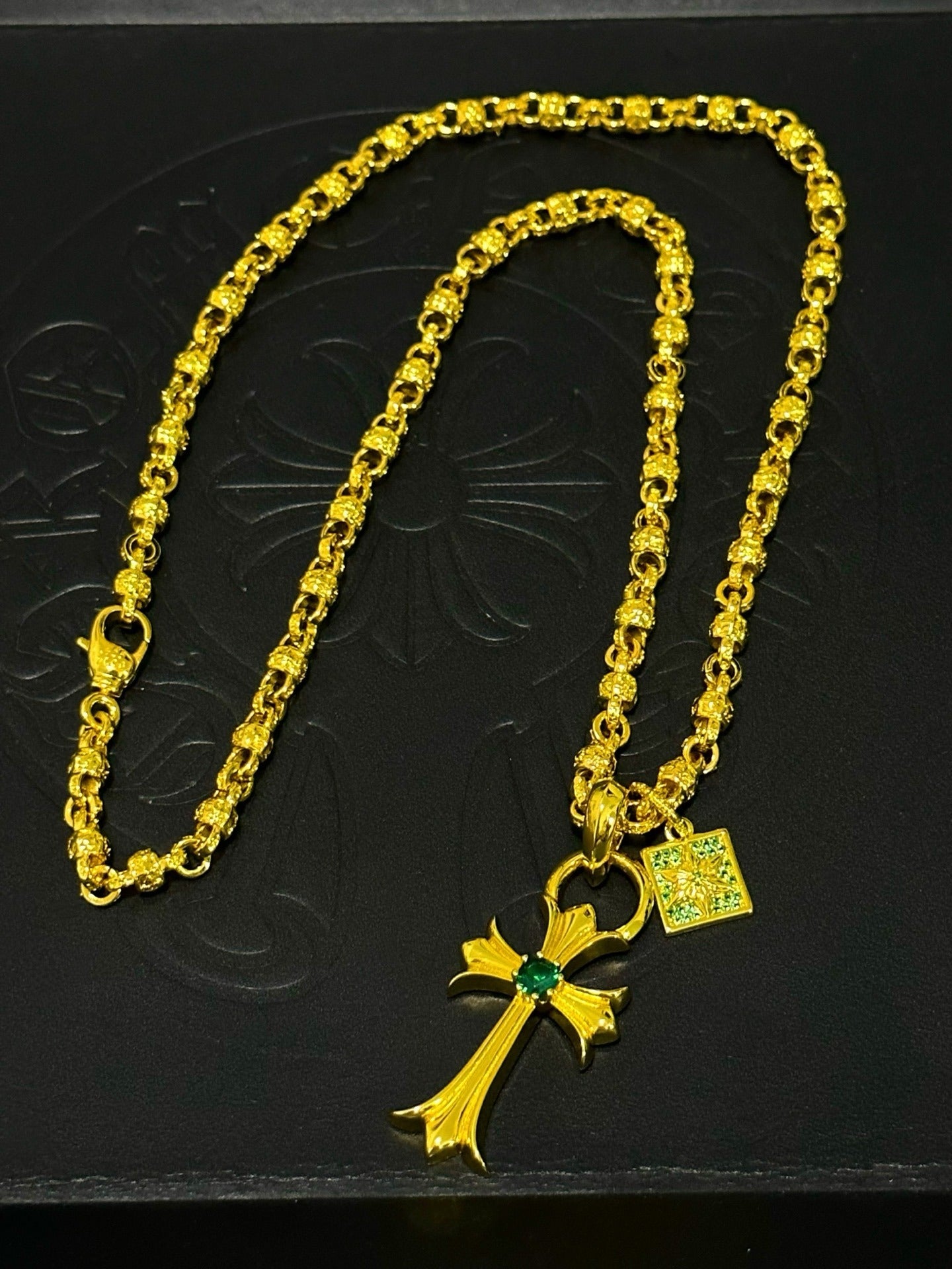 Chrome Hearts Sterling Silver Cross Necklace