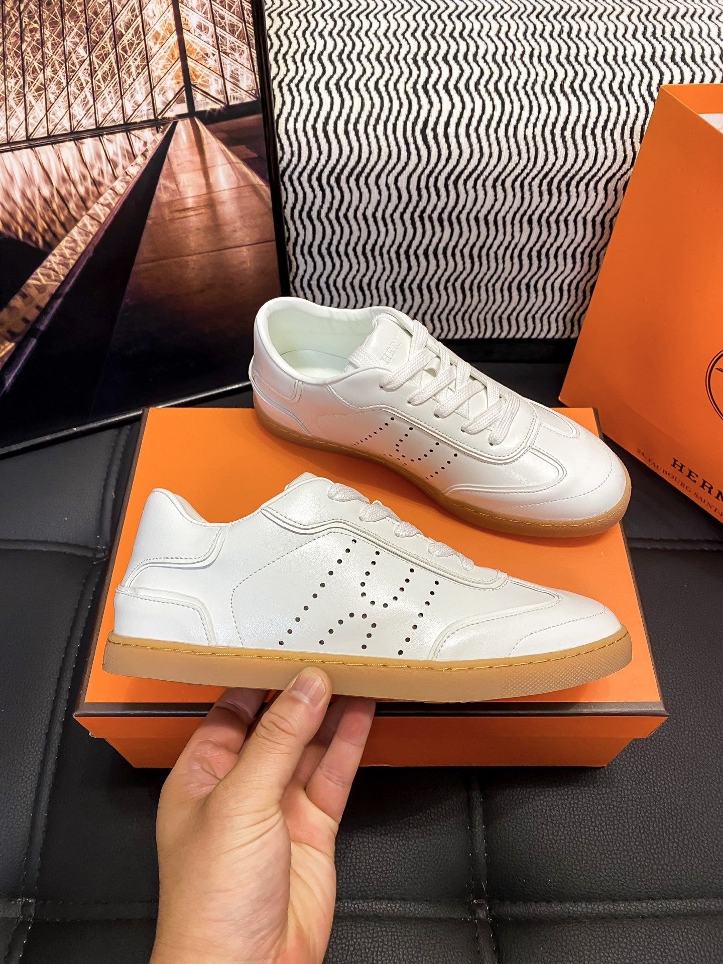 Hermes Black Shoes