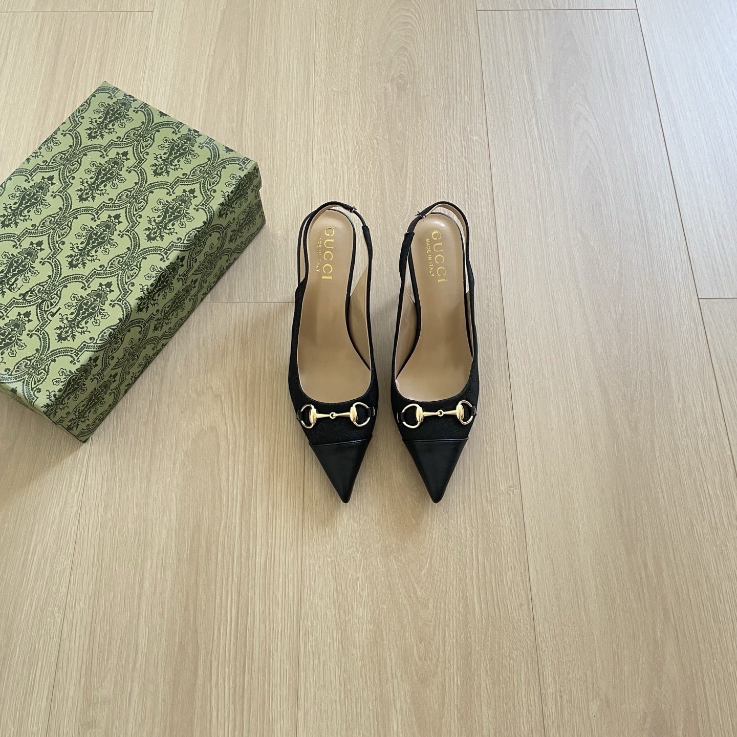Gucci Canvas Horsebit Sandals