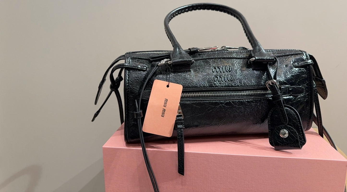 Miu Miu Leather Zip Handbag