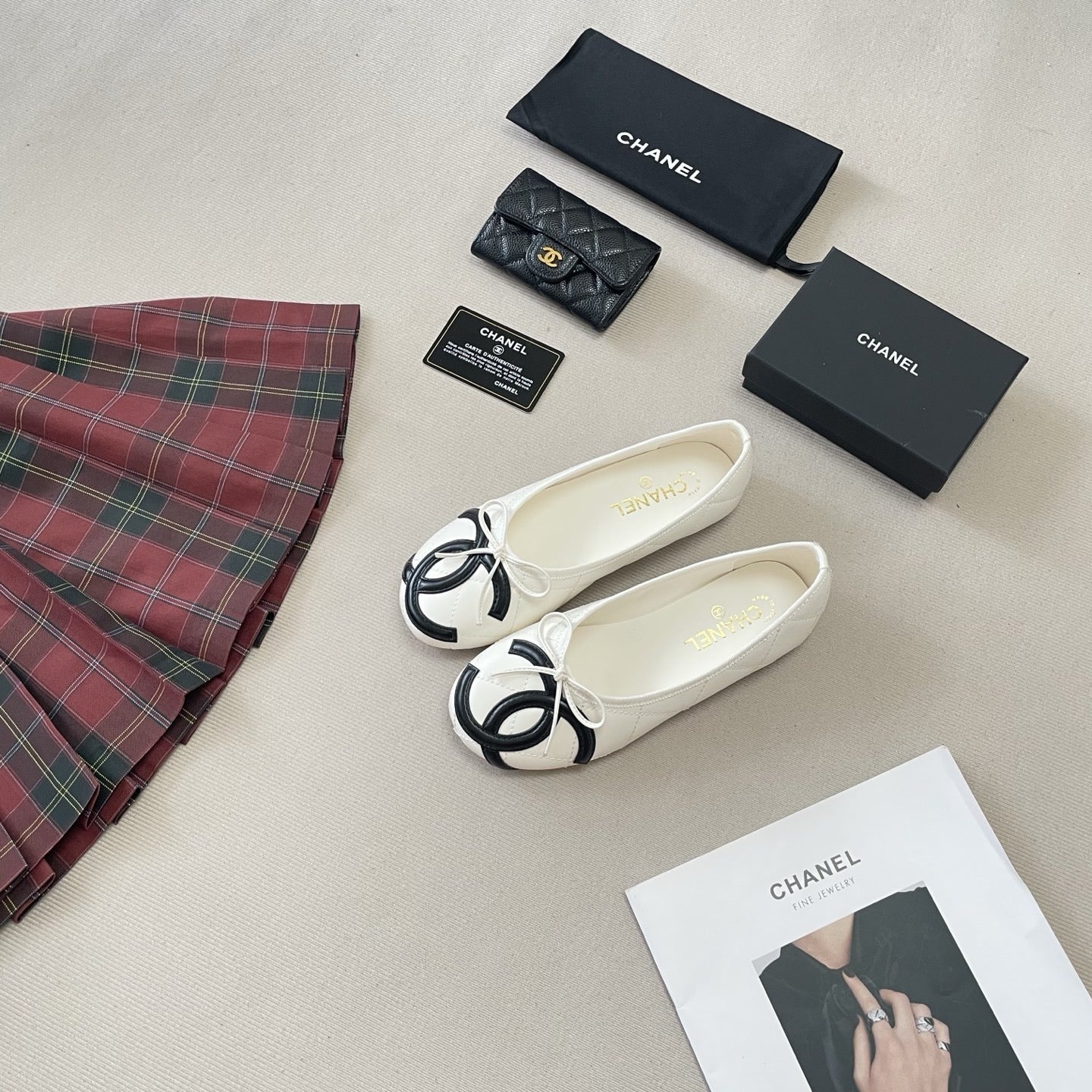 Chanel Leather Ballet Flats