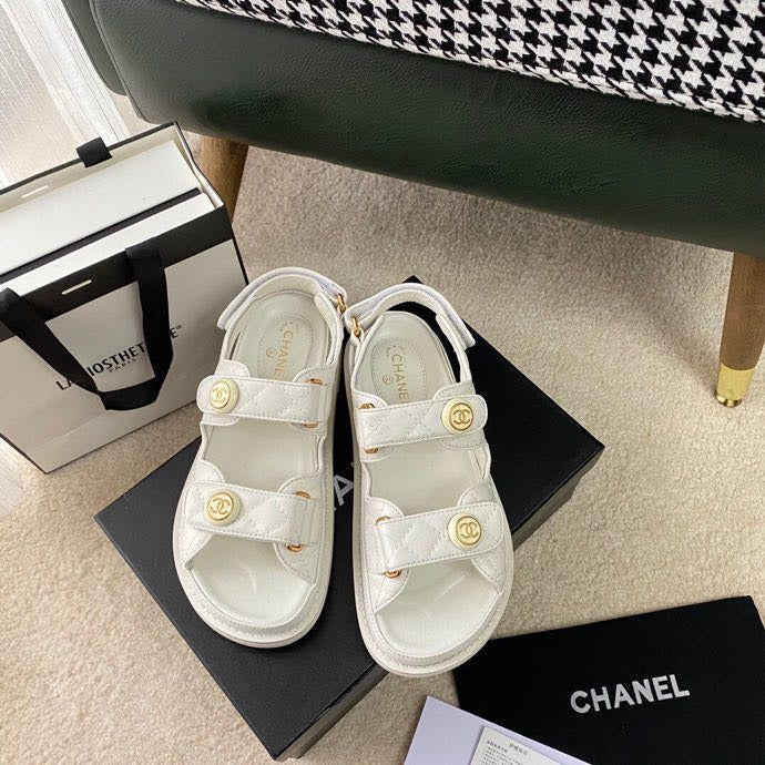 Chanel Lambskin Leather Sandals