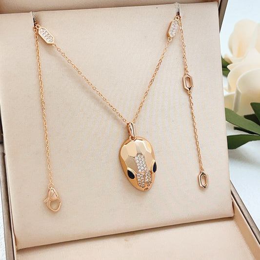 Bvlgari Brass Serpent Necklace