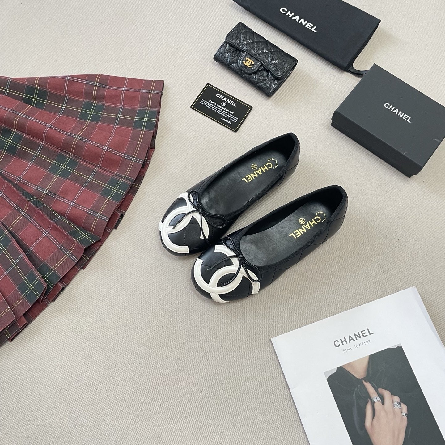 Chanel Leather Ballet Flats