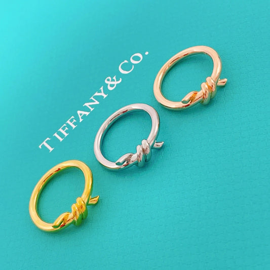 Tiffany & Co. Silver Brass Knot Ring