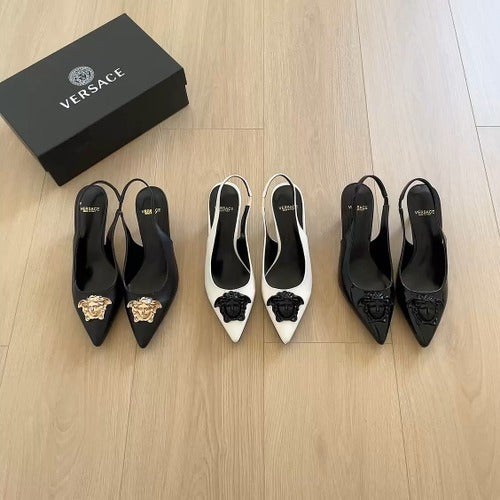 Versace Lambskin Leather Sandals