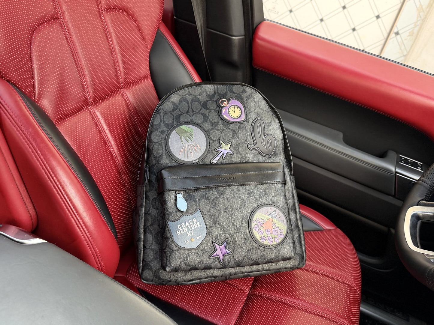 Coach Logo Backpack