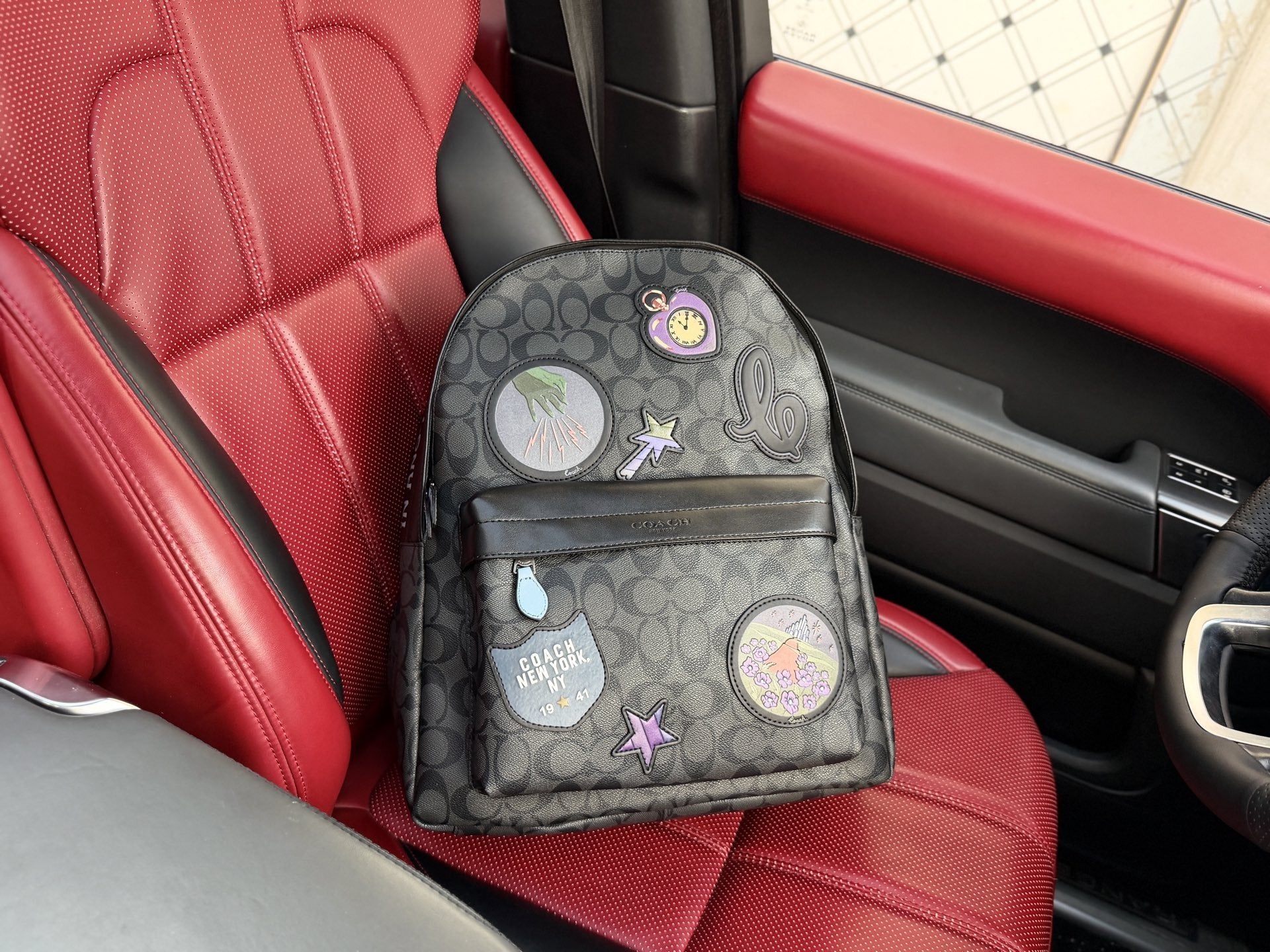 Coach Logo Backpack