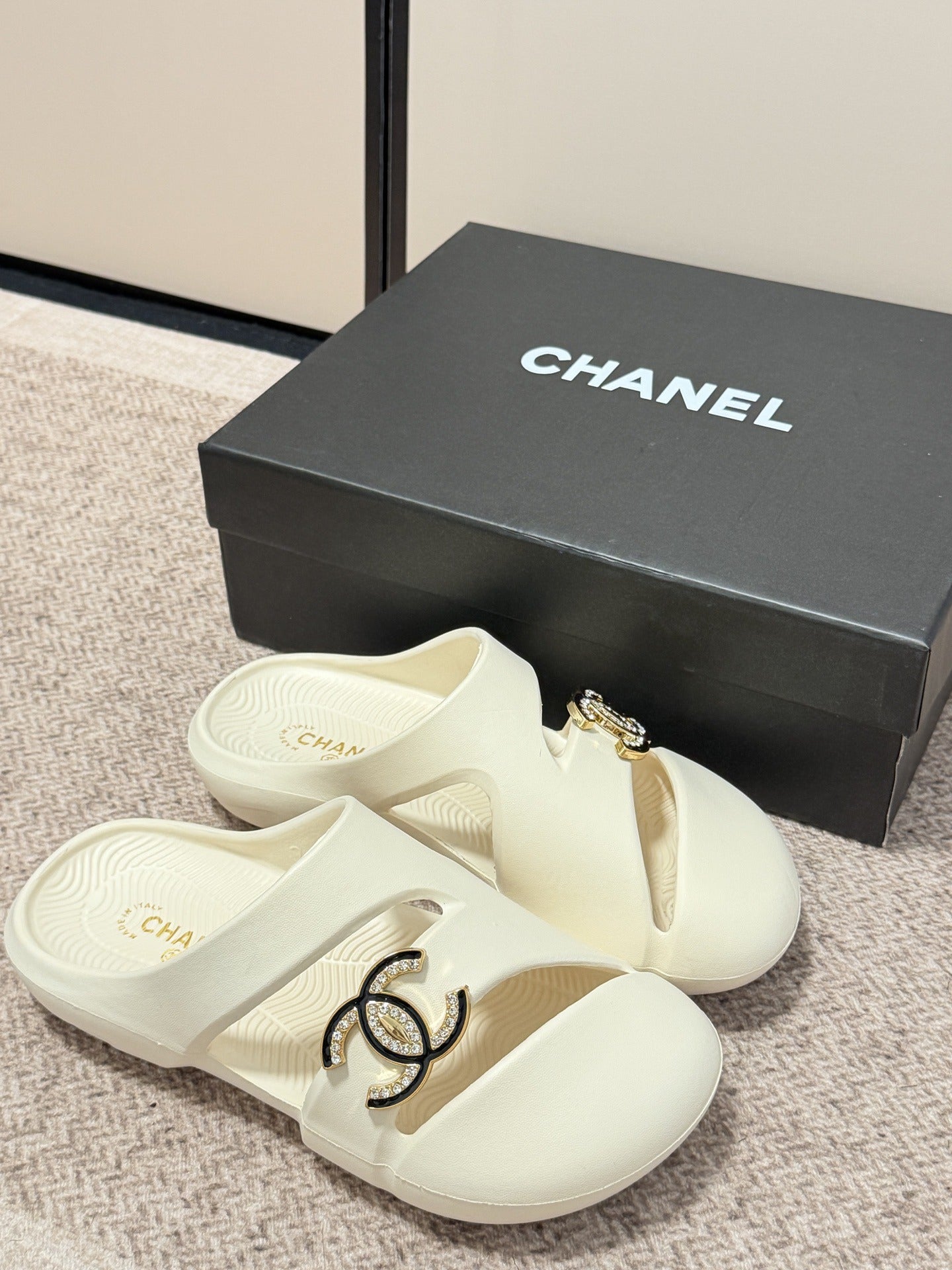Chanel Vintage-Finish Sandals