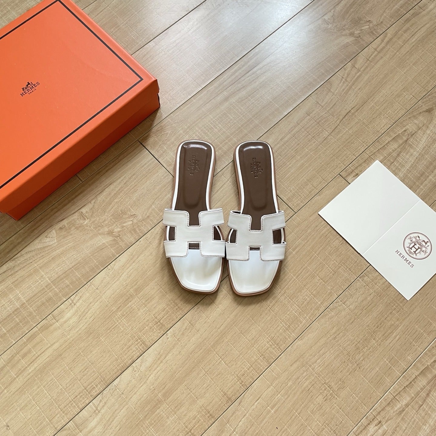 Hermes Leather Slides