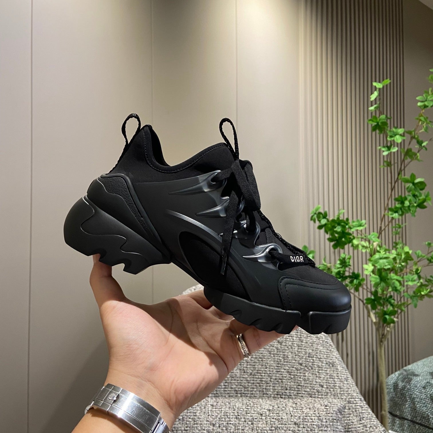 Dior Leather Logo Sneakers