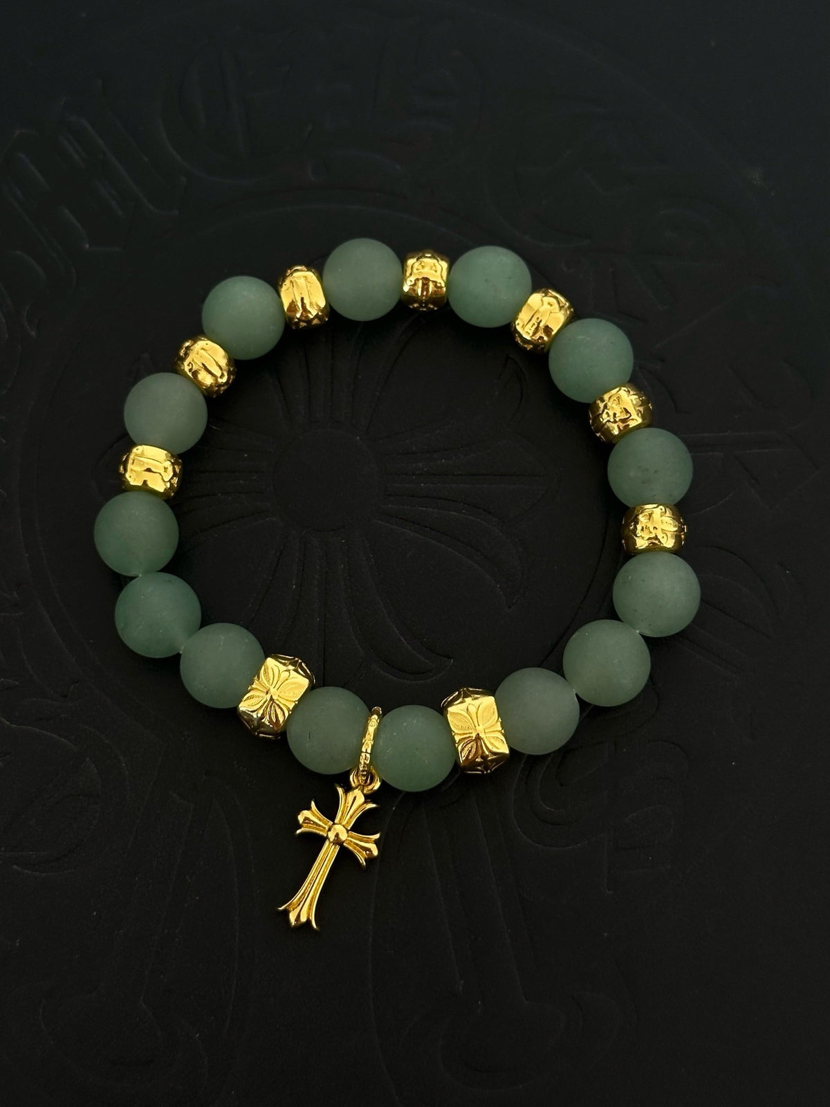Chrome Hearts Sterling Silver Cross Bracelet