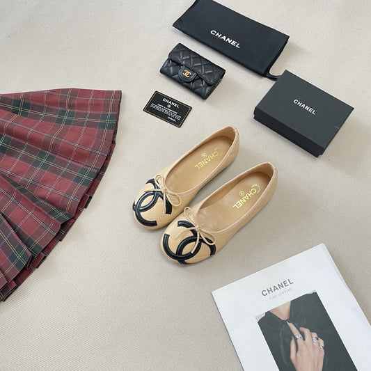 Chanel Leather Ballet Flats