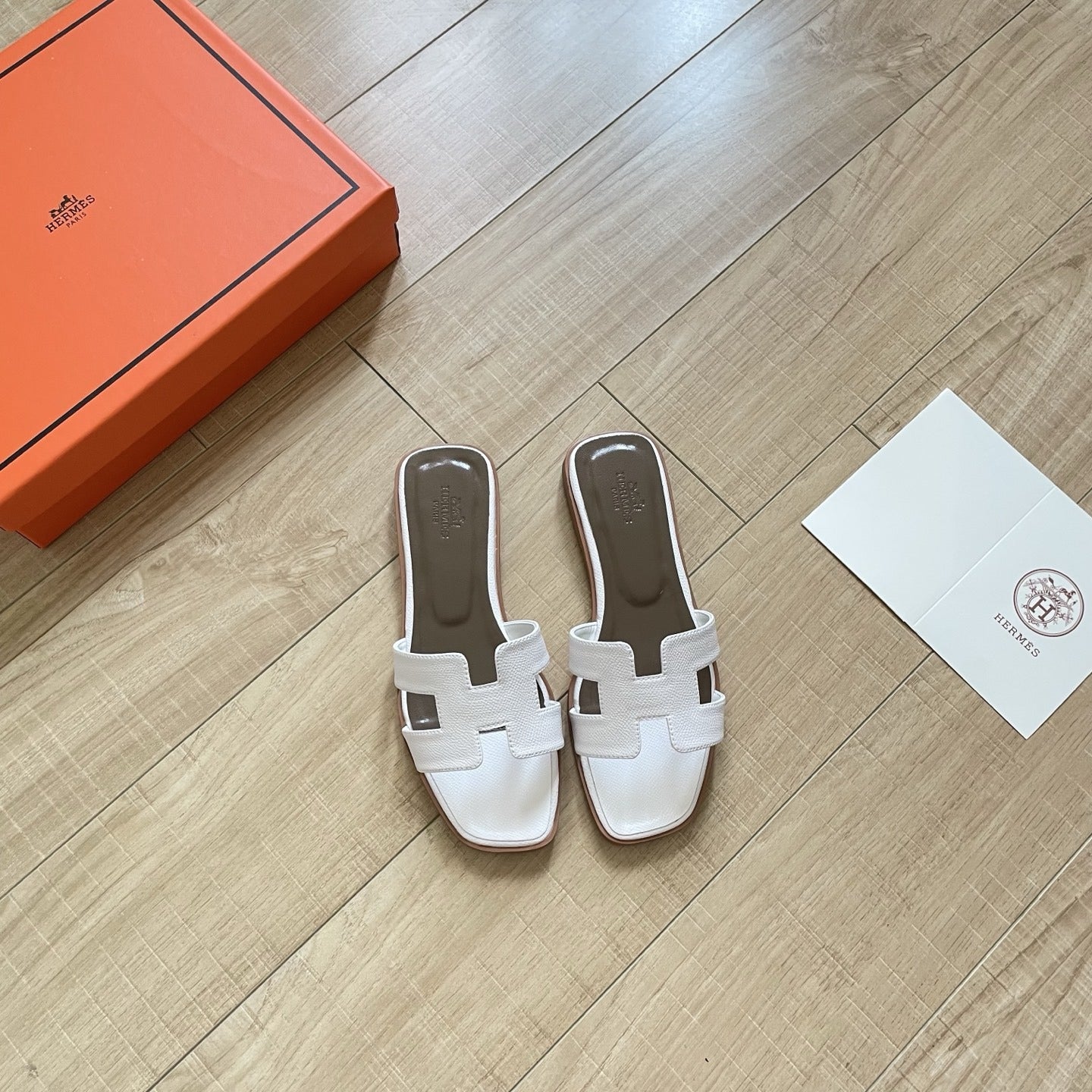 Hermes Leather Slides