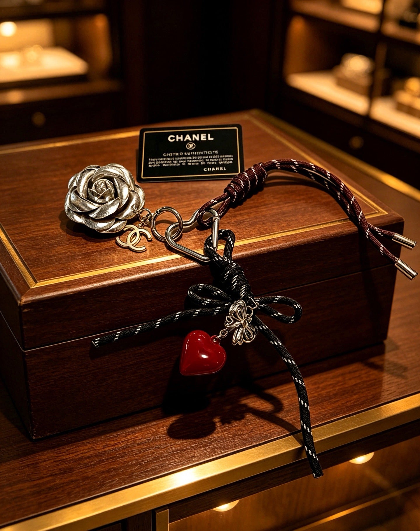 Chanel Vintage-Finish Keychain