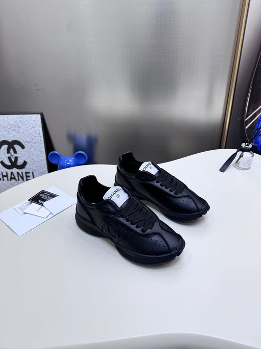 Chanel Leather Tennis Shoes