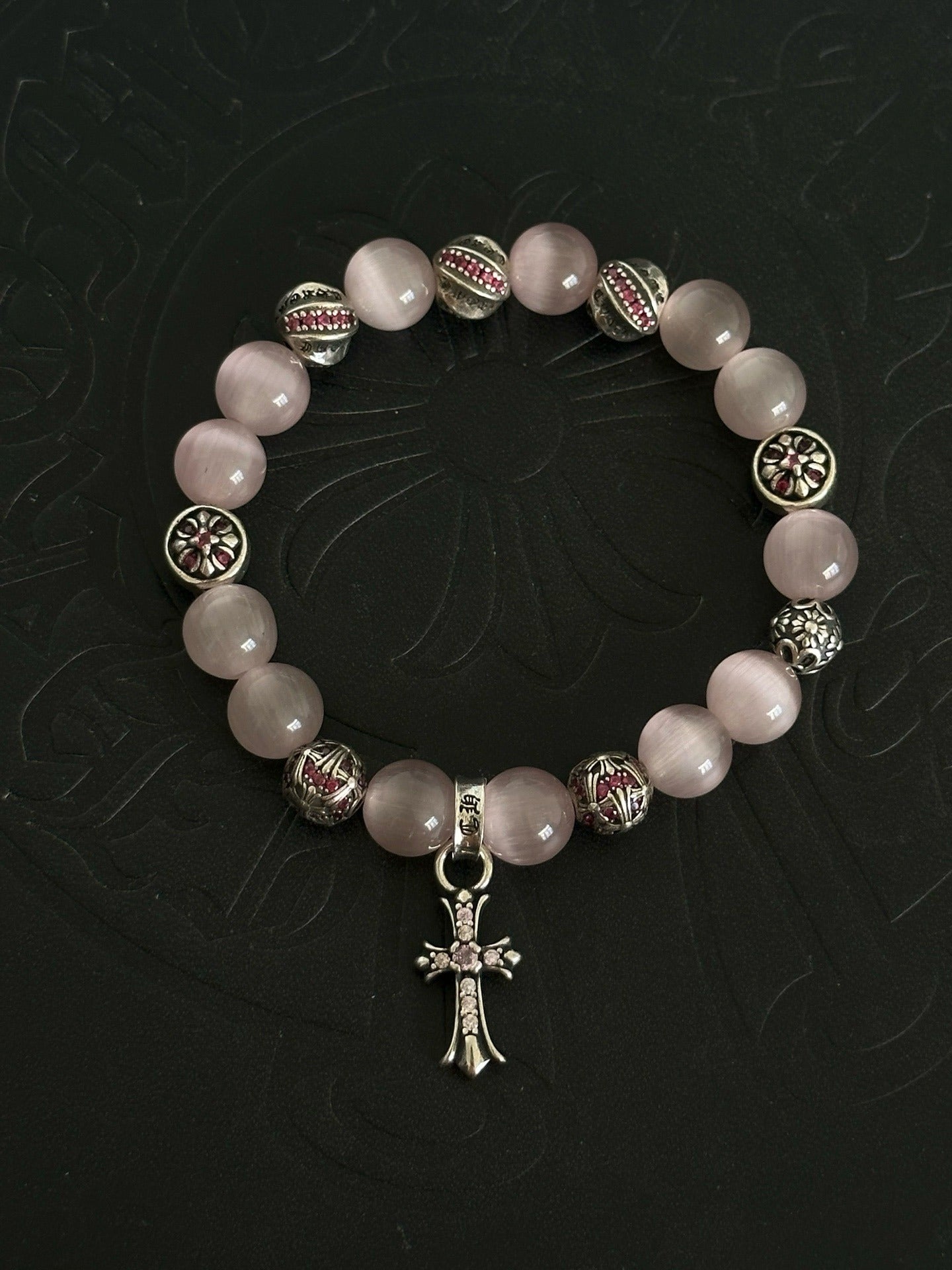 Chrome Hearts Sterling Silver Cross Bracelet
