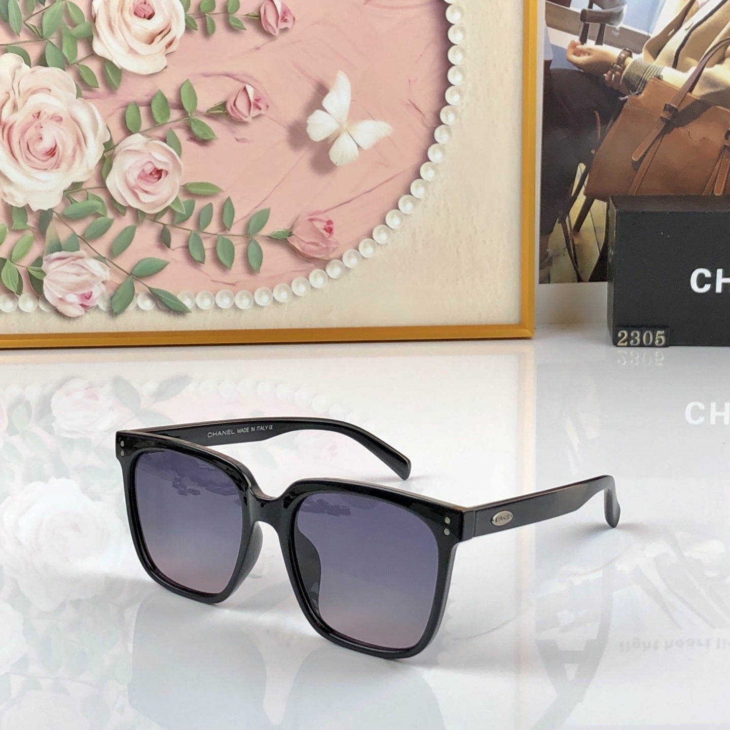 Chanel Vintage-Finish Sunglasses