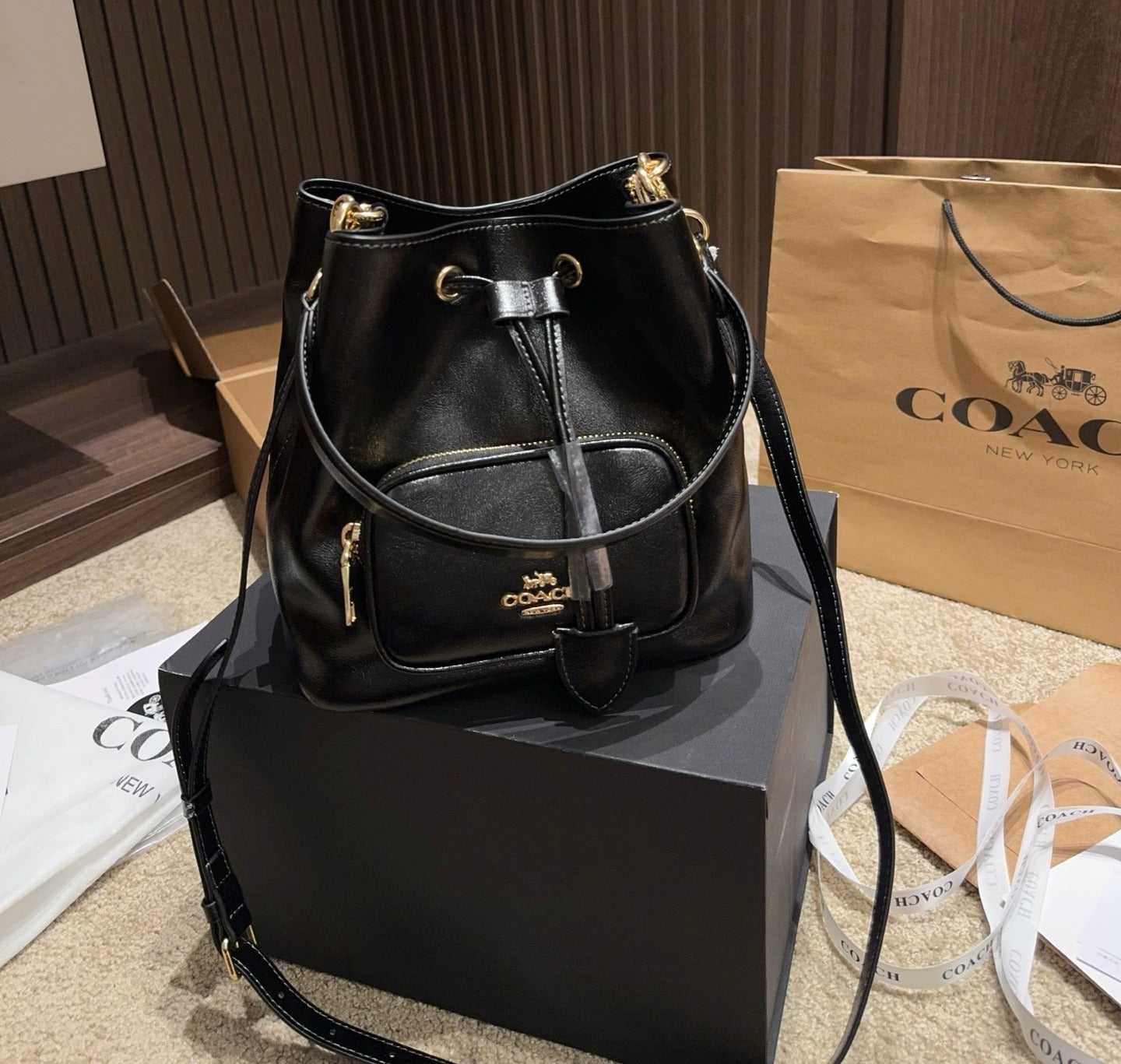 Coach Drawstring Handbag