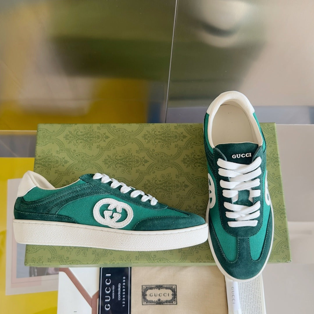 Gucci Leather Logo Sneakers