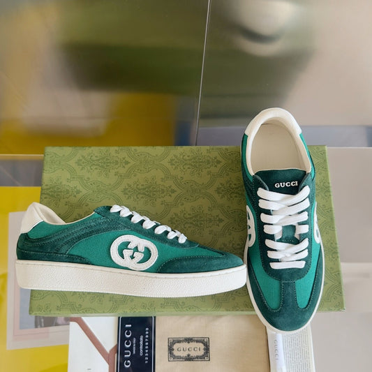 Gucci Leather Logo Sneakers