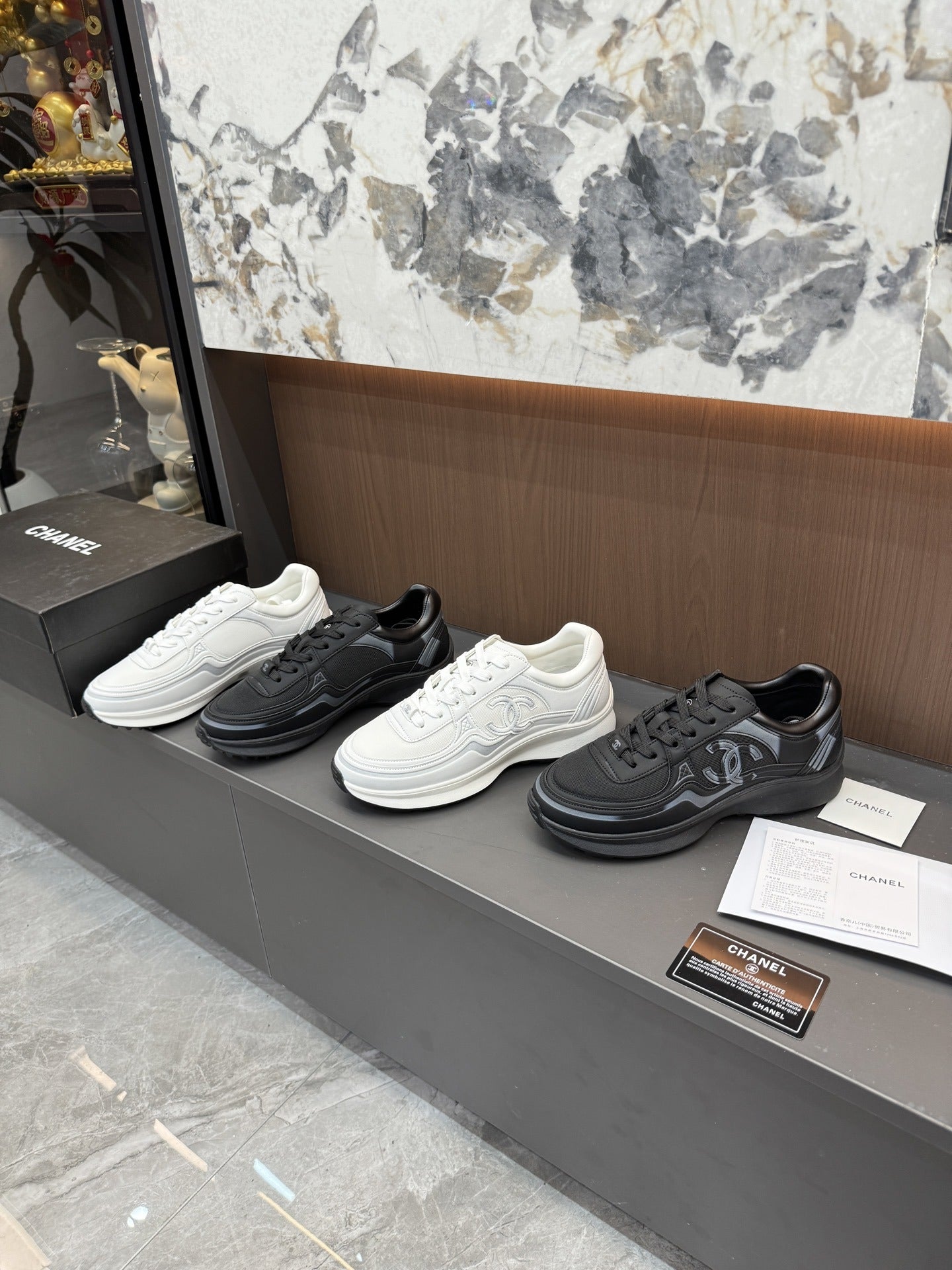 Chanel Canvas Logo Shoes