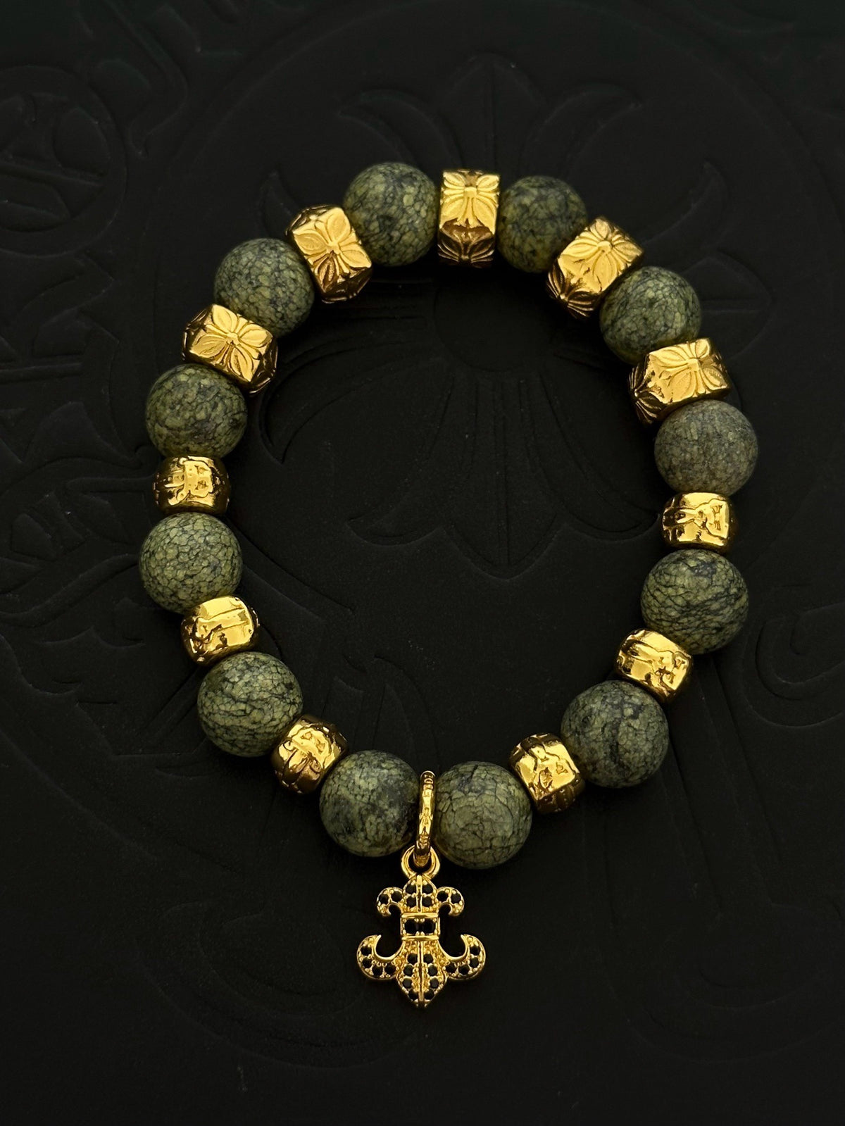 Chrome Hearts Sterling Silver Cross Bracelet