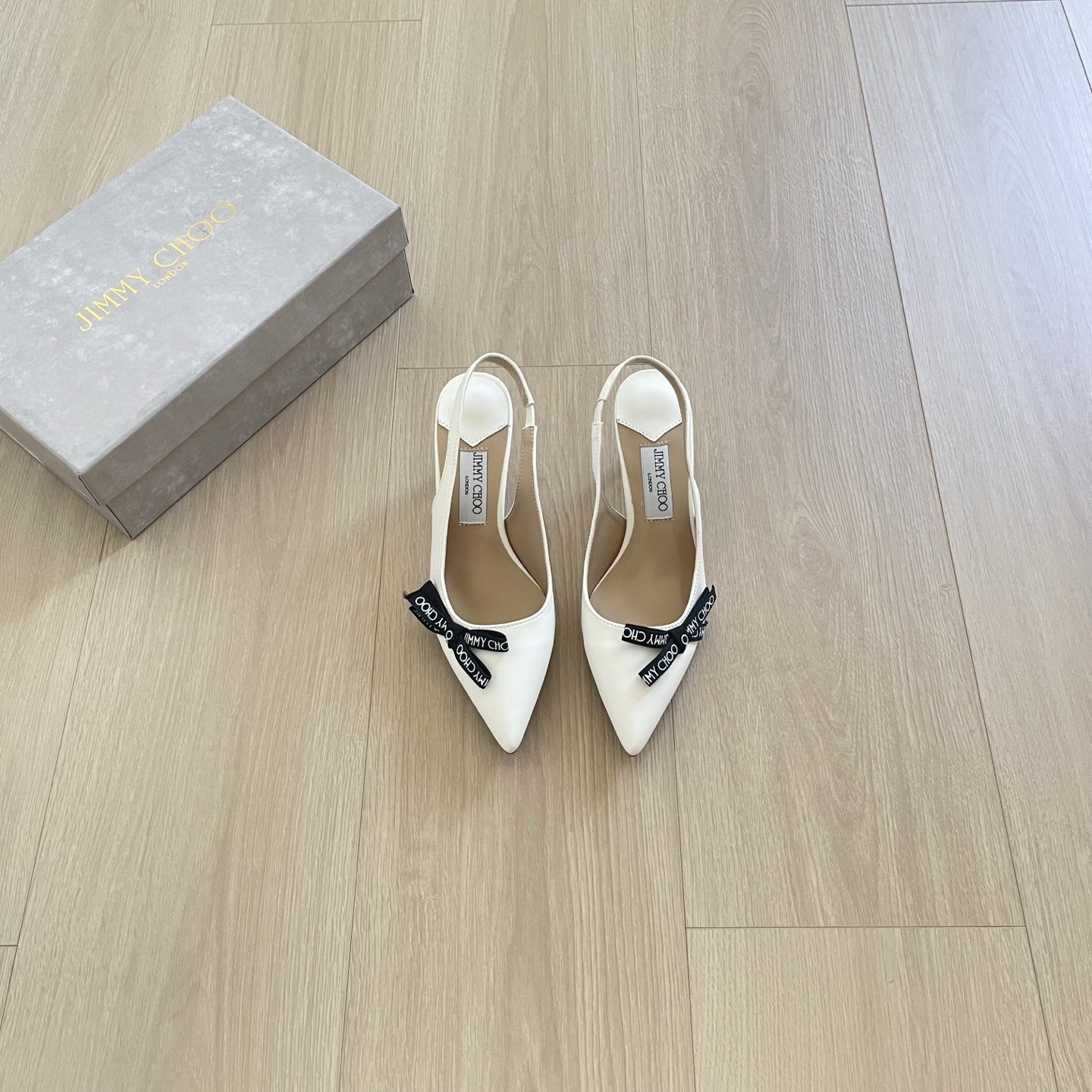 Jimmy Choo Patent Leather Bow Sandals