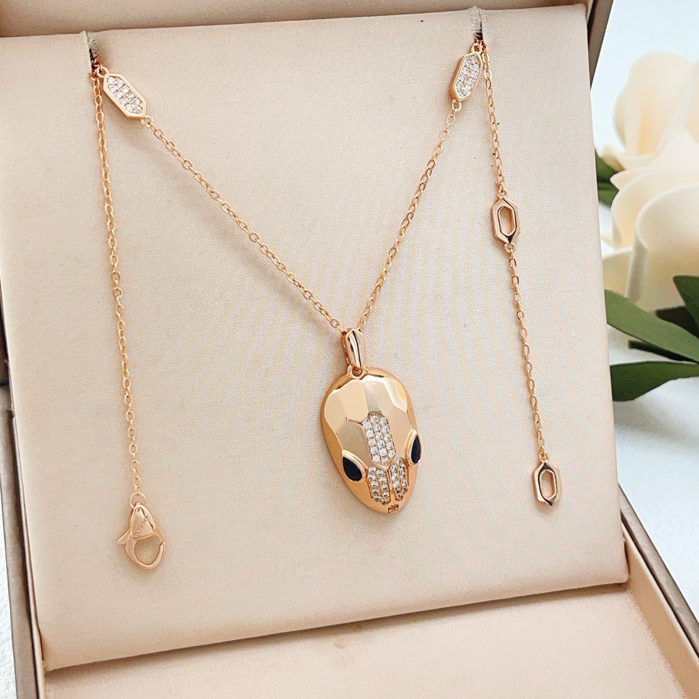 Bvlgari Brass Serpent Necklace