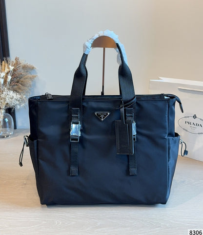 Prada Nylon Enamel Handbag