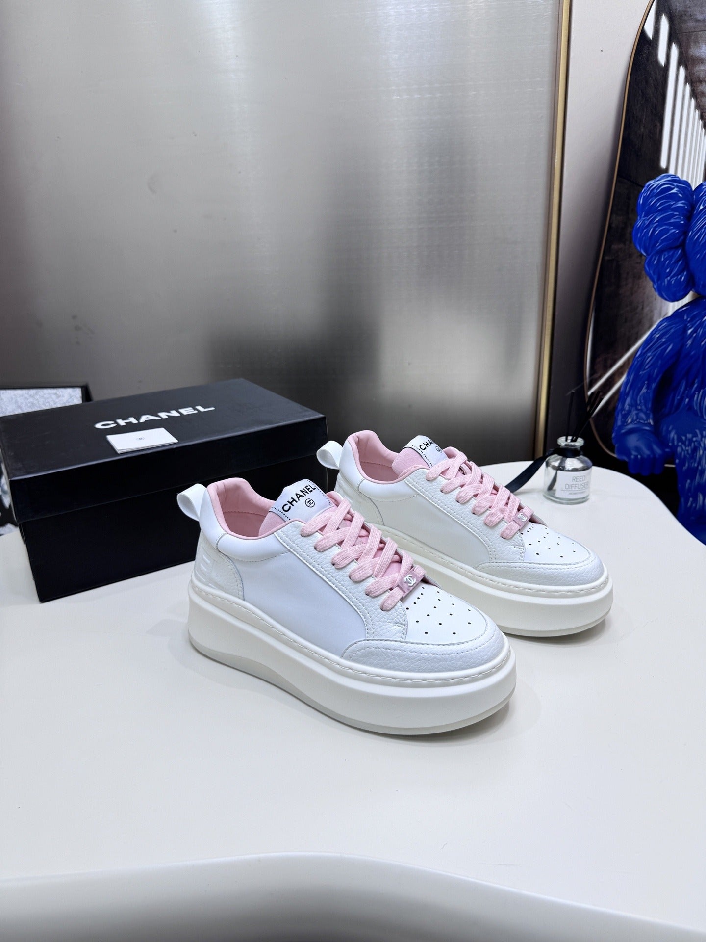 Chanel Leather Tennis Shoes