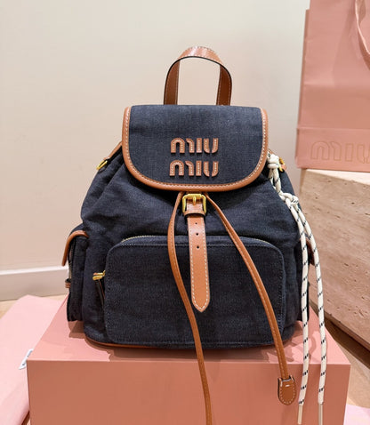 Miu Miu Logo Backpack