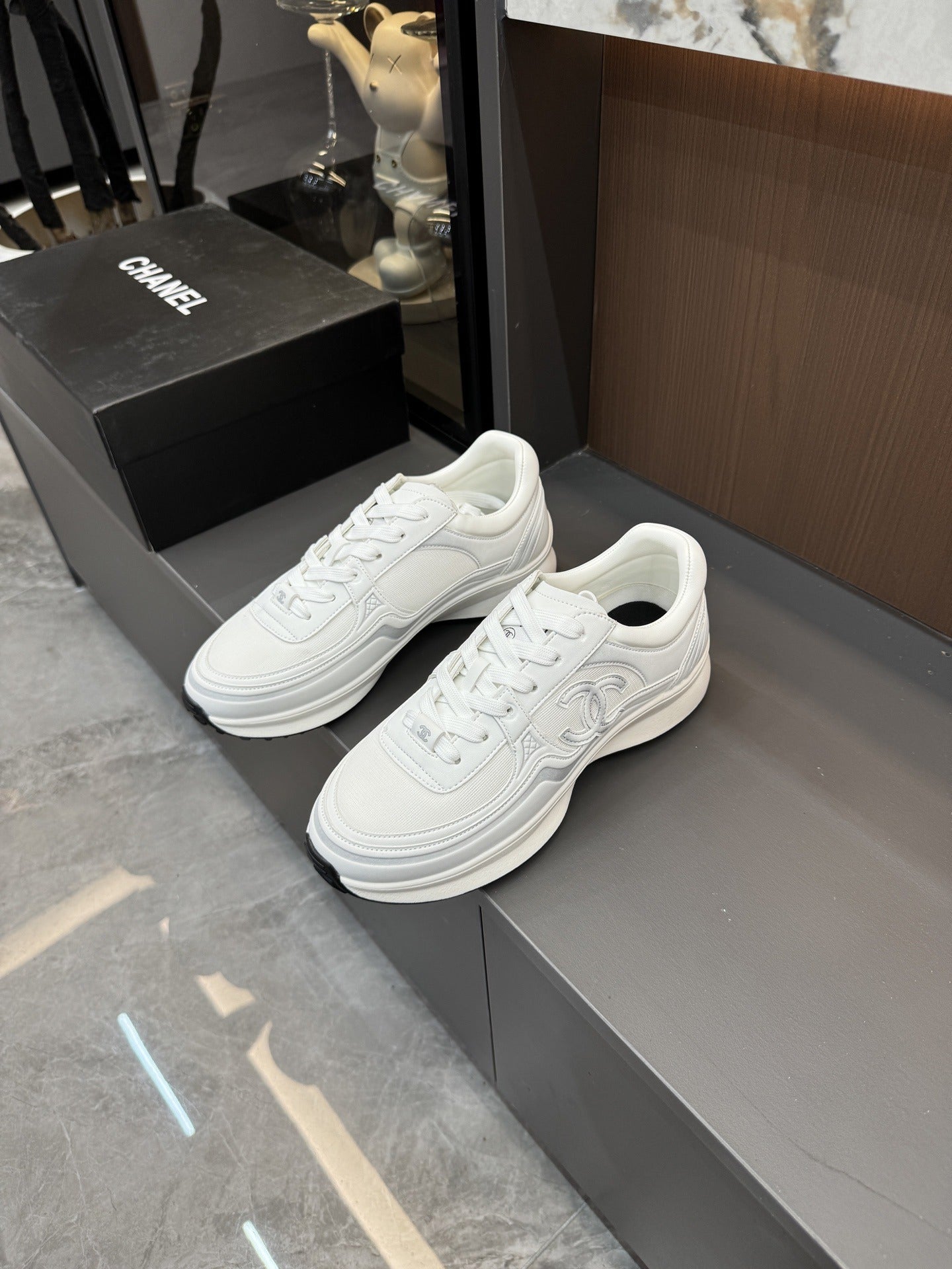 Chanel Canvas Logo Shoes