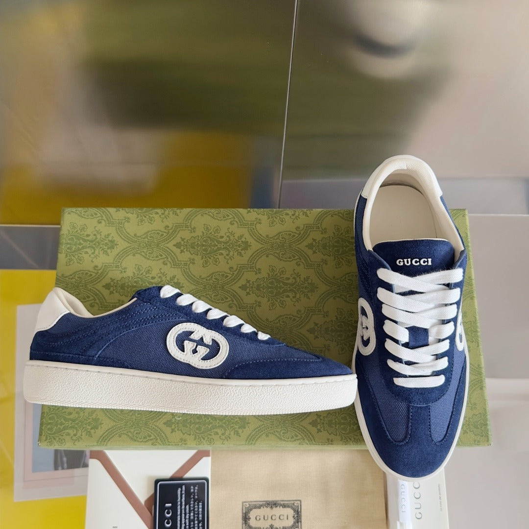Gucci Leather Logo Sneakers
