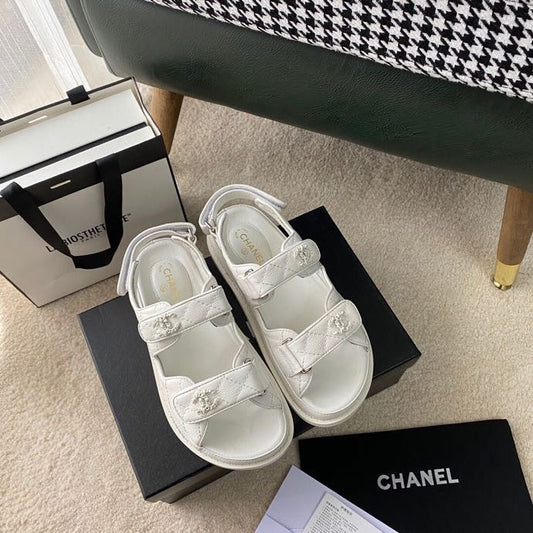Chanel Lambskin Leather Sandals