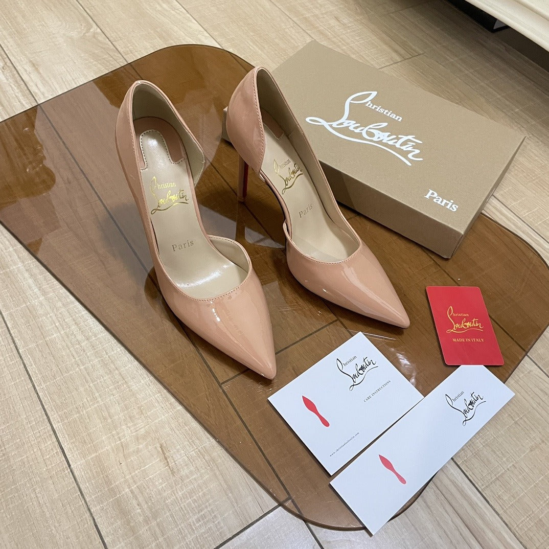 Jimmy Choo Patent Leather & Lambskin Leather Heels