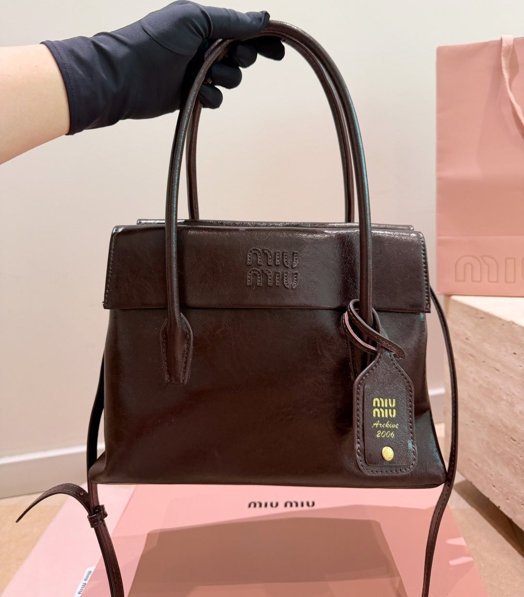 Miu Miu Logo Handbag