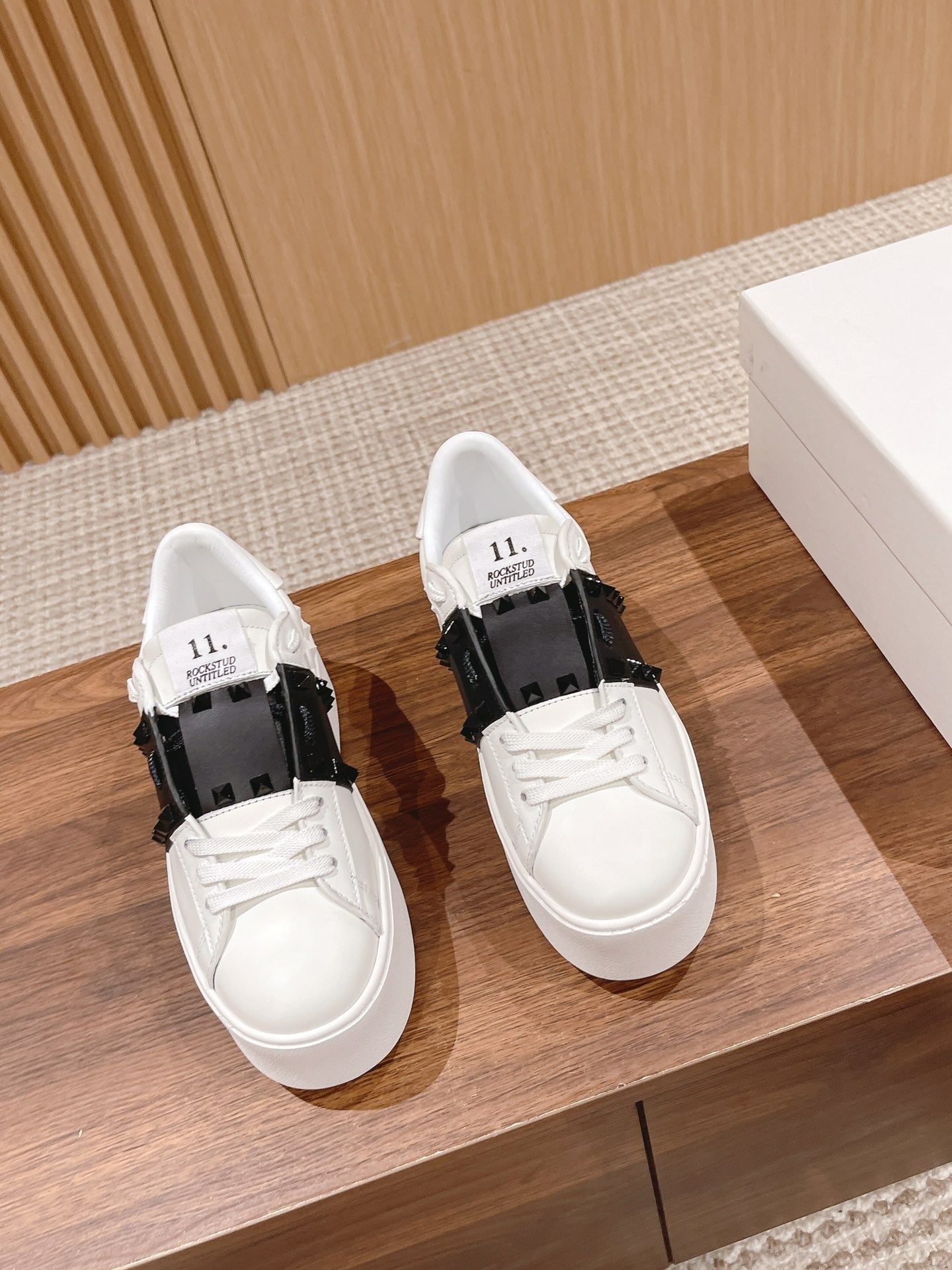 Valentino Calfskin Leather Sneakers