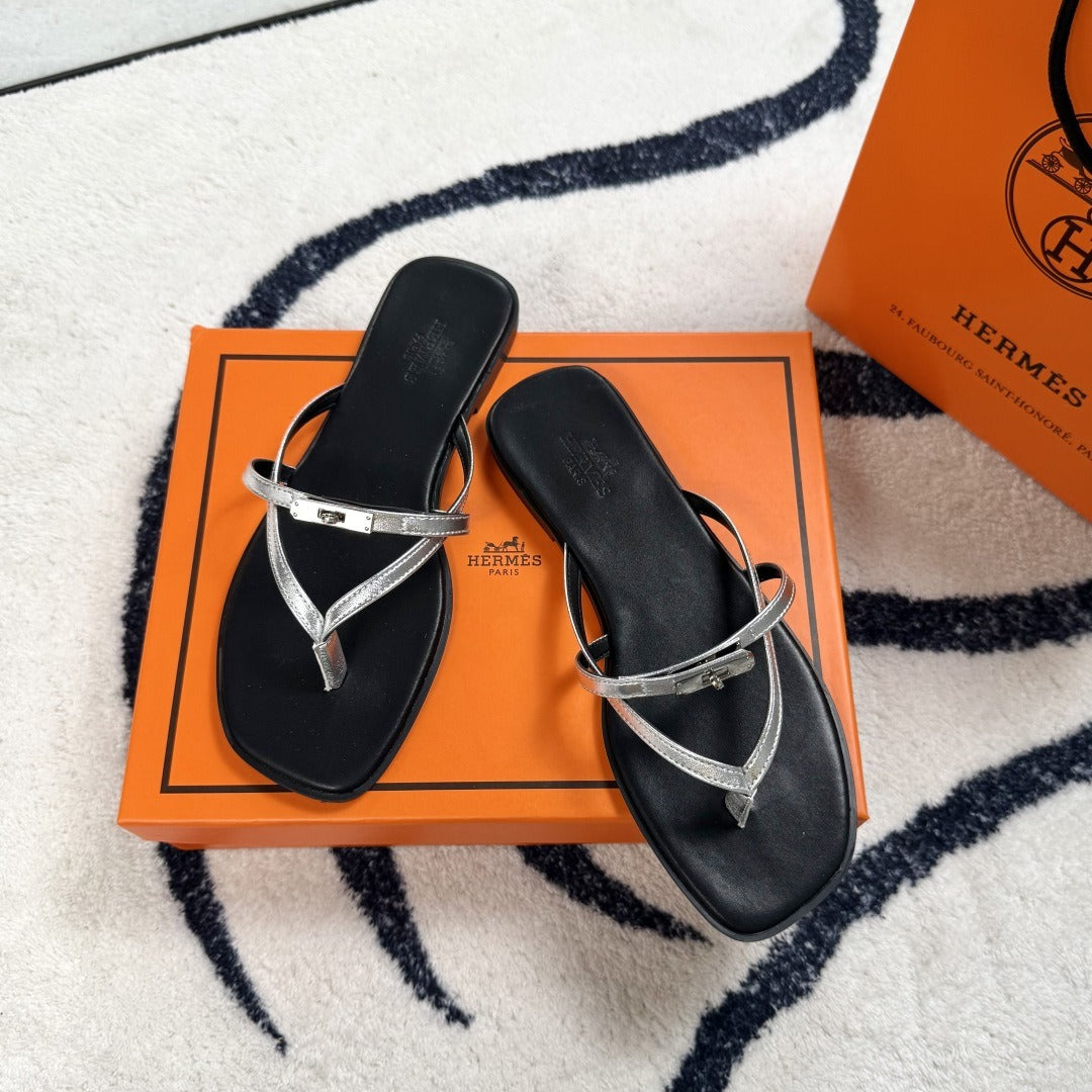 Hermes Leather Logo Slides
