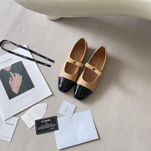 Chanel Leather Square Toe Shoes