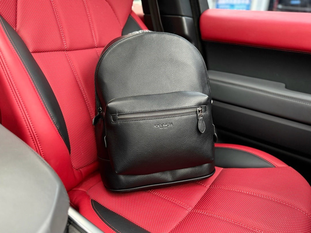 Coach Black Canvas Zip Backpack