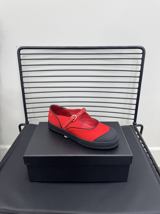 Chanel Lambskin Leather Logo Shoes