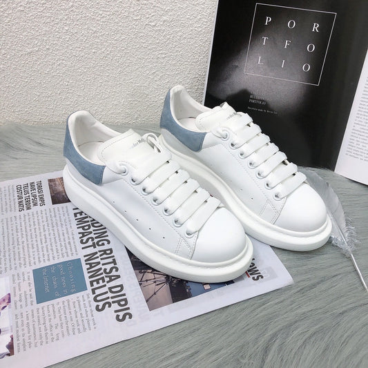 Alexander McQueen Lambskin Leather Logo Sneakers