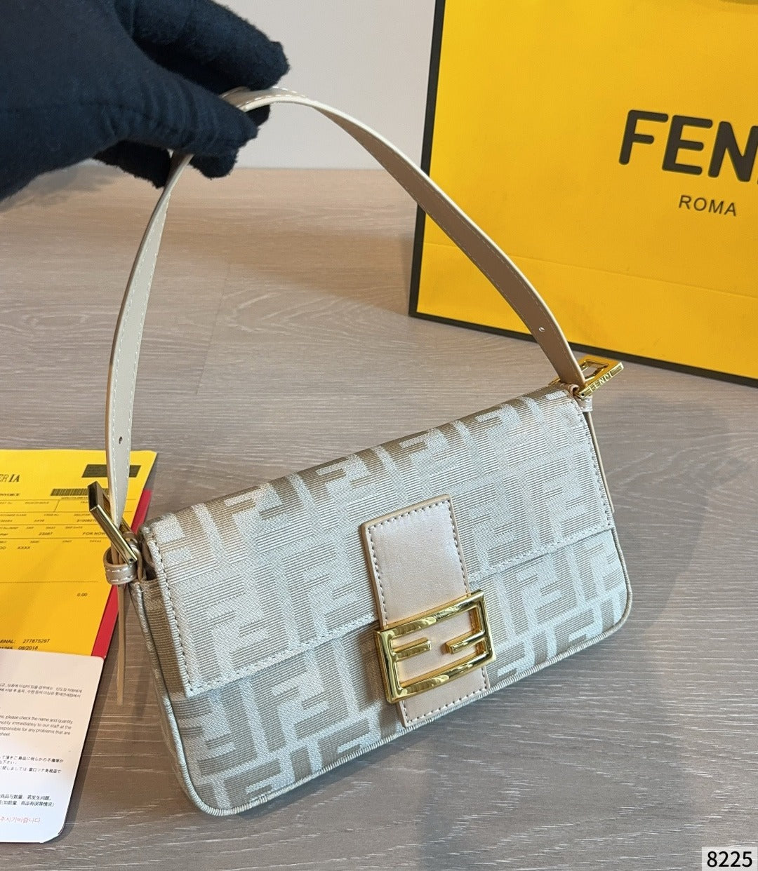 Fendi Brown Canvas Monogram Handbag