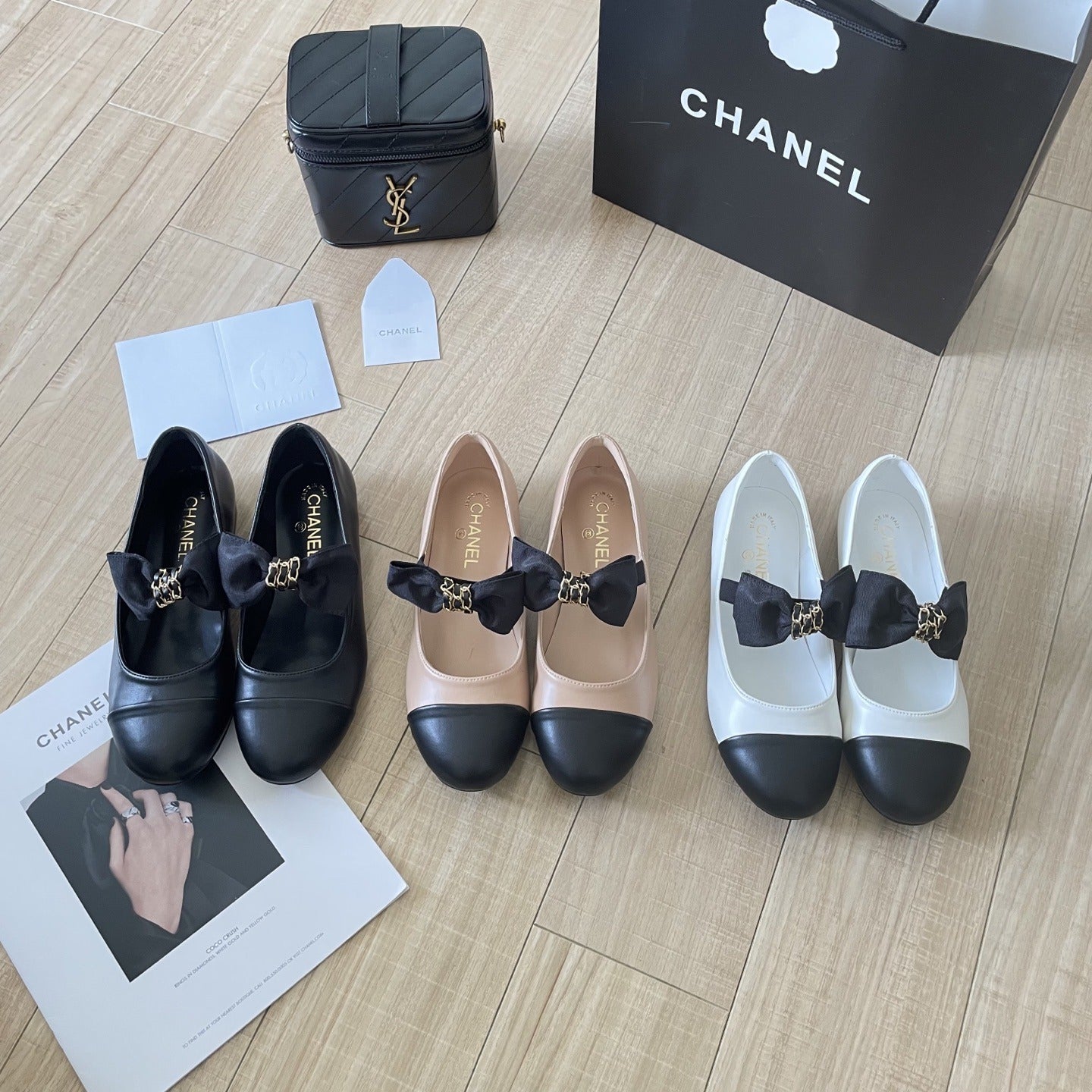 Chanel Leather Bow Shoes