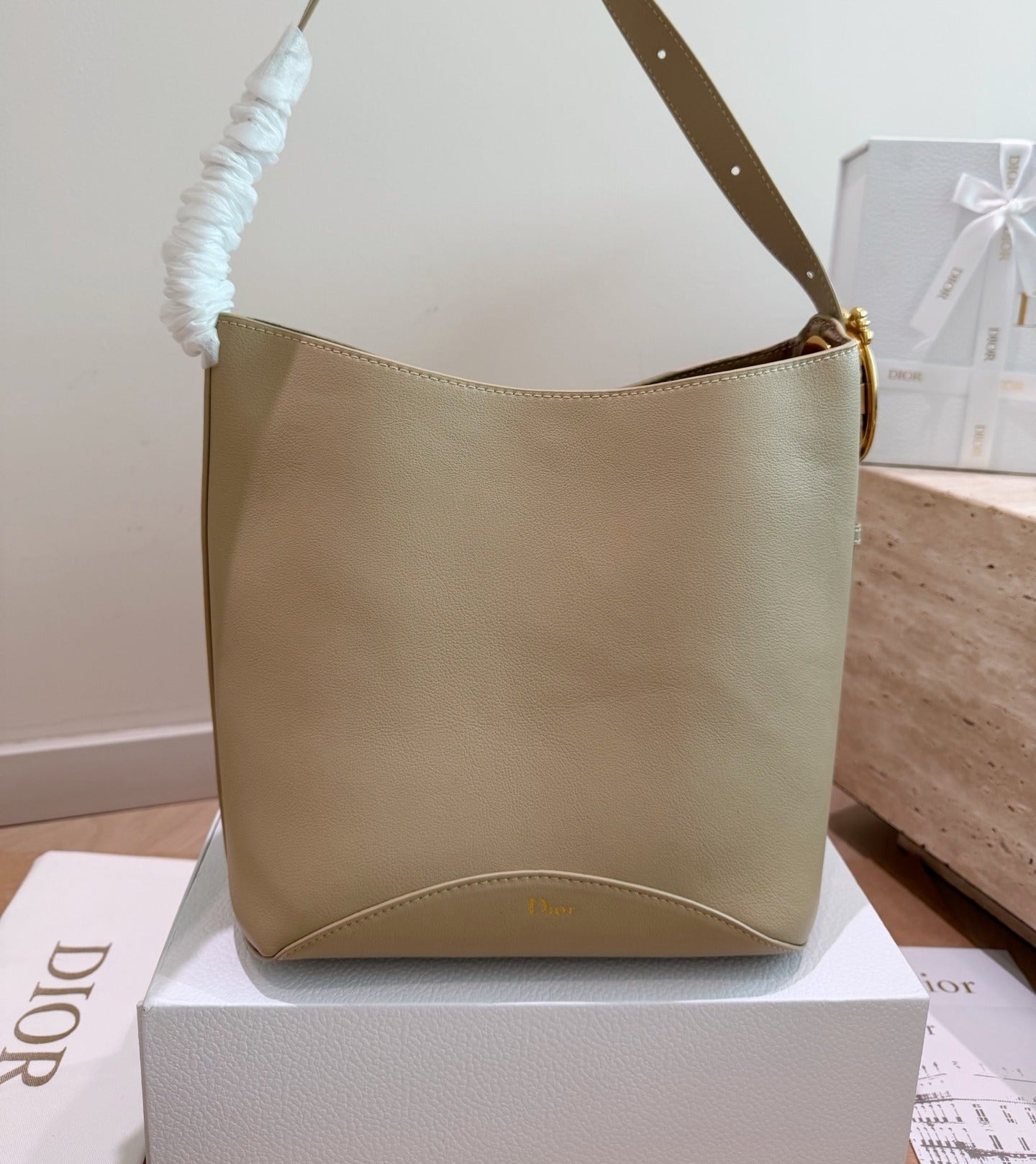 Dior Canvas & Leather Handbag