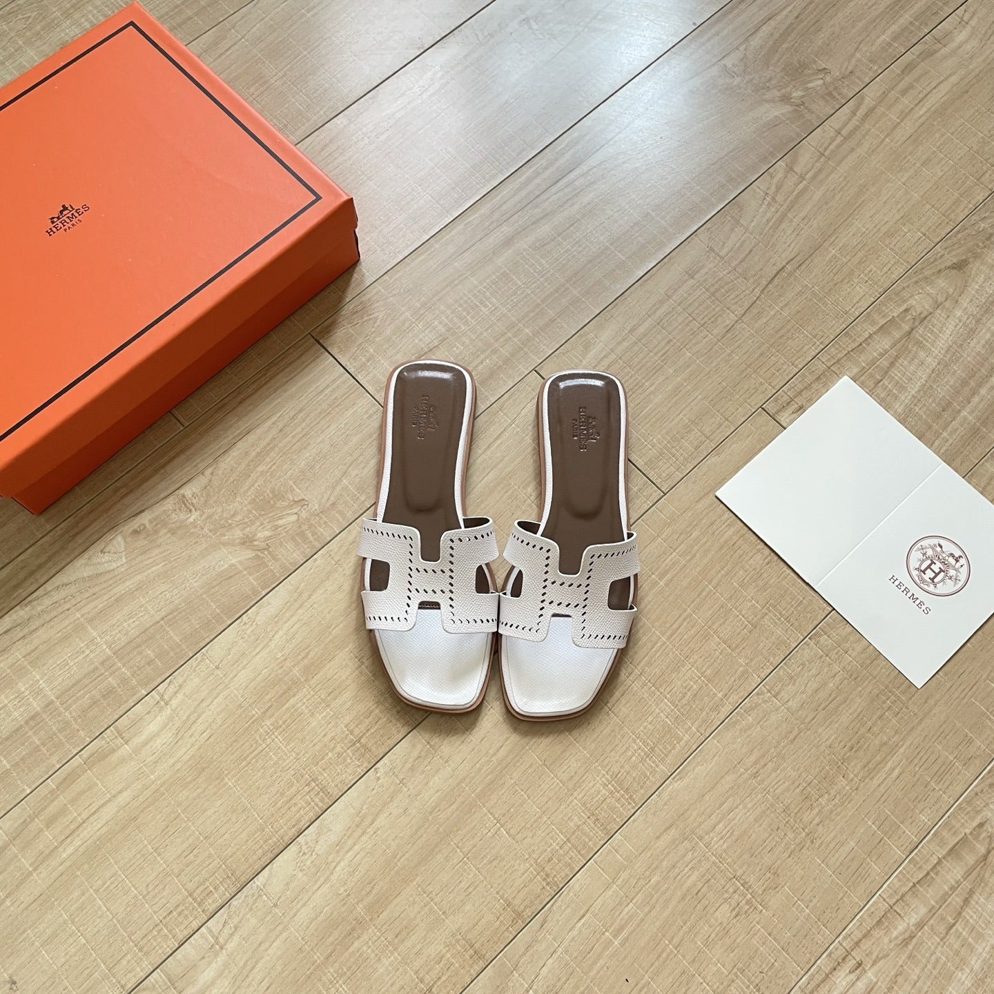 Hermes Leather Slides